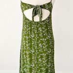 Lulus Lulu’s Missie Olive Green Floral Print Ruffled Tie-Back Midi Dress | Small Photo 10