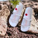 Juicy Couture NEW  Wyndow Slide Clear Slip On Logo Sandal Photo 3