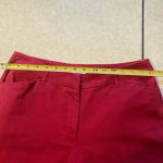 st. john's bay St John’s Bay‎ Women’s Stretch Red Cropped Pants Size 12 Photo 5