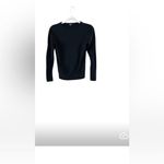 Black knit blouse, crewneck size S/P Photo 1