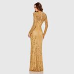 Mac Duggal  5504 Long Sleeve Embellished Evening Gown Dress FLAW Photo 5