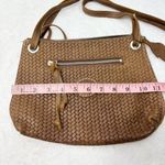 Roots  Brown leather Woven crossbody Bag‎ Photo 3
