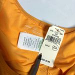 Aerie Bikini Top Scoop Neck Shelf Bra Lace Up Removable Cups Yellow S Photo 2