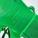 Melissa  Green Rubber Strappy Sandals Womens 8 Jelly Shoes Flats Beachy Summer Photo 2