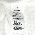 Helmut Lang NWT Optic White Ribbed Knit Buttoned Fitted Top Size Medium $225 NEW Photo 10