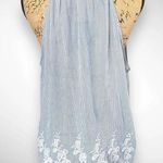 Saint Tropez West Lightweight Striped Tank Top With Embroidery Large | EUC Photo 5