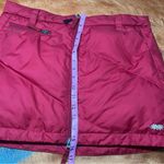 Skhoop Down Zip front outdoor winter fall mini skirt red size XL Sweden Photo 9