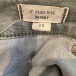 Madewell 9 High Rise Skinny Jeans Button Fly Olive Green Women's Size 28 Photo 5