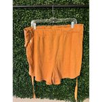 Free People Movement NWOT High Rise Siren Shorts Size Large Burnt Orange Photo 5