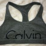 Calvin Klein Army Green Cotton Sports Bra Photo 0