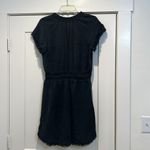 Bella Dahl Soraida smocked frayed black dress size medium. Photo 6