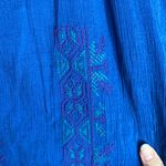 Great Northwest Clothing Company Great Northwest Indigo embroidered peasant blouse size S Photo 6
