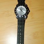 Brighton Watch Hong Kong Womens Quartz Black Silicone Strap Crystal Accents Photo 7