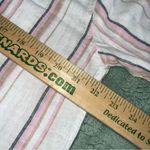 Gap Linen Shirt Women Med Pink Gray Stripe Button LSleeve Linen Blend NWT Photo 8