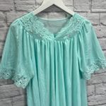 Vintage Shadowline Nylon Nightgown Lace V Photo 1