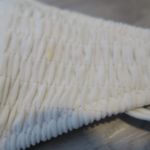 Victoria's Secret swimsuit bra top strappy tie front scrunched in off white size large. Photo 3