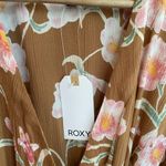 Roxy NWT  Privy Places Kimono Wrap Dress‎ Brown S Photo 9