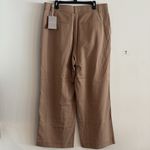 Everlane New Way High Drape Pants Wide Leg Size 16 Short Tan/Ash Brown Photo 4