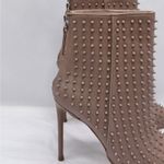 Steve Madden  Vapor Studded Stiletto Ankle Boots Women’s 6 Tan Pointed Toe Glam Photo 5