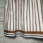 Everlily • Mini Dress • Striped • White/Brown • Medium • Fall • Autumn Brown Photo 5
