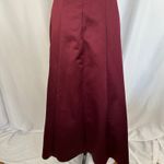David's Bridal  Strapless‎ Bridesmaid Dress Formal Gown Rhinestone Burgundy 10 Photo 7