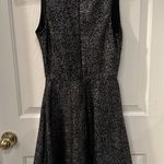 AQUA Brand Bloomingdales Scalloped Neck Dress Gold Glitter Black Small NYE Party Photo 6
