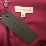 Gianni Bini NWT  Mariah 3/4 Sleeve Plunging V-Neck Burgundy Velvet A-Line Dress Photo 6