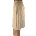 Et Vous Women's Beige Khaki Tan High Waisted Side Zip Mini Pencil Skirt Size 6 Photo 1