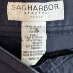 Sag Harbor Women's Navy Blue Stretch Petite Capris, Cotton/Spandex, 8P Photo 5