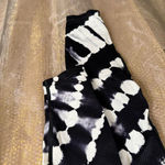 PINK - Victoria's Secret  Black White Tie Dye Seamless Leggings Med NWOT Photo 3