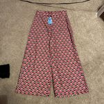 Cider Jazz It Up Printed Trousers with a purple and pink geometric pattern never worn Photo 1