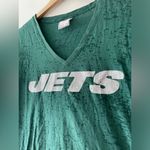 PINK - Victoria's Secret PINK New York Jet’s V-Neck T-Shirt Photo 1