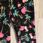 secret treasures Women's  Large (14-14)  Black PJ Casual Pants Flamingo Print Photo 2