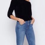 Joie  Wayman 1 Shoulder Black Velvet Top Asymmetric Photo 4