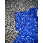 LuLaRoe  Women's Blue Dinosaur Short sleeve tunic size‎ medium Photo 4