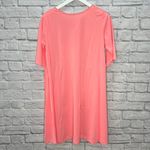 Vintage 50/60s Shadowline Chemise Nightgown Nylon Size S Pink Floral Pockets Photo 4