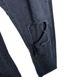 Aeropostale  90s Baggy Black 100% Cotton High Rise Distressed Button Fly Jeans 4 Photo 2