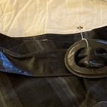 ROBIR Collection Plaid and floral embossed flannel skirt SZ M Size M Photo 2