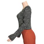 Ba&sh  Darry Knit Sequin Crop Top, Black, Large Photo 8