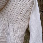 Karen Millen  Ivory Turtleneck Cowl Neck Knit Sweater Preppy Cottagecore Boho Photo 2