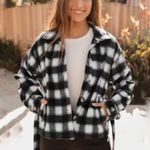 Lulus  misty days plaid jacket Photo 0