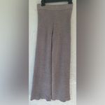 Victoria's Secret Victoria Secret tan fleecy knit  wide leg flare pajama / lounge pants; size S Photo 3