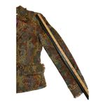 Anthropologie Acorn Open Jacket size 6• Paisley Tapestry Jacket. Orange Photo 9
