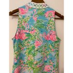 Lilly Pulitzer  Jane Shift Floridita Embroidered Half Zip Flamingo Dress A-Line 2 Photo 8