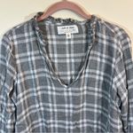 Cloth & Stone ✨ Women’s Gray Plaid Long Sleeve Top Anthropologie Small Photo 1