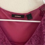 EXPRESS Vintage Silk plum/magenta tank top lined Photo 3