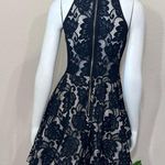 B Darlin B Darin Lace Floral Leaf Halter Ruffle Dress Photo 13