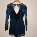 Lovers + Friends EveLace Long Sleeve Teal Romper size S Photo 3