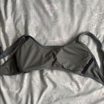 Twist Tie Front Ribbed Bikini Top Green Size M Photo 1