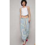 POL -Jogger pants in double gauze, embroidery detail Photo 7